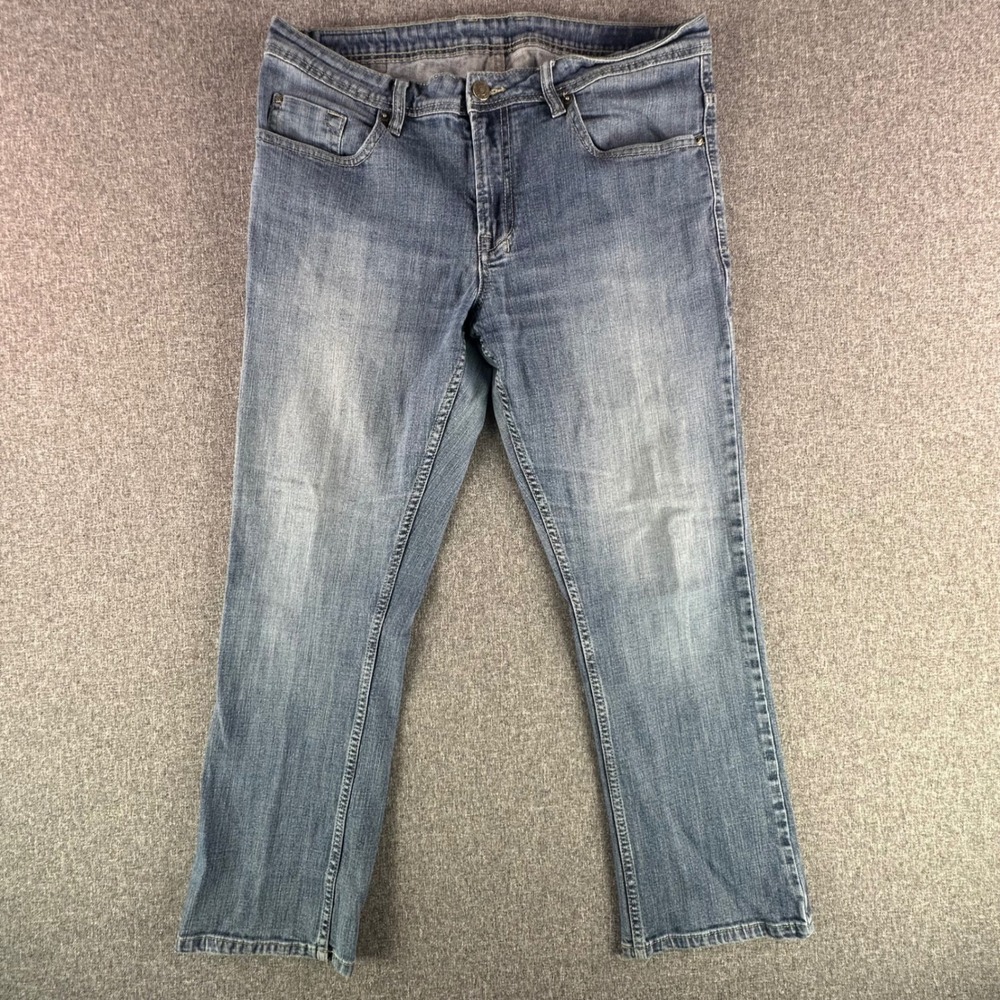 Buffalo Jeans Mens 36x30 David Bitton Blue Stretch Straight Leg Denim